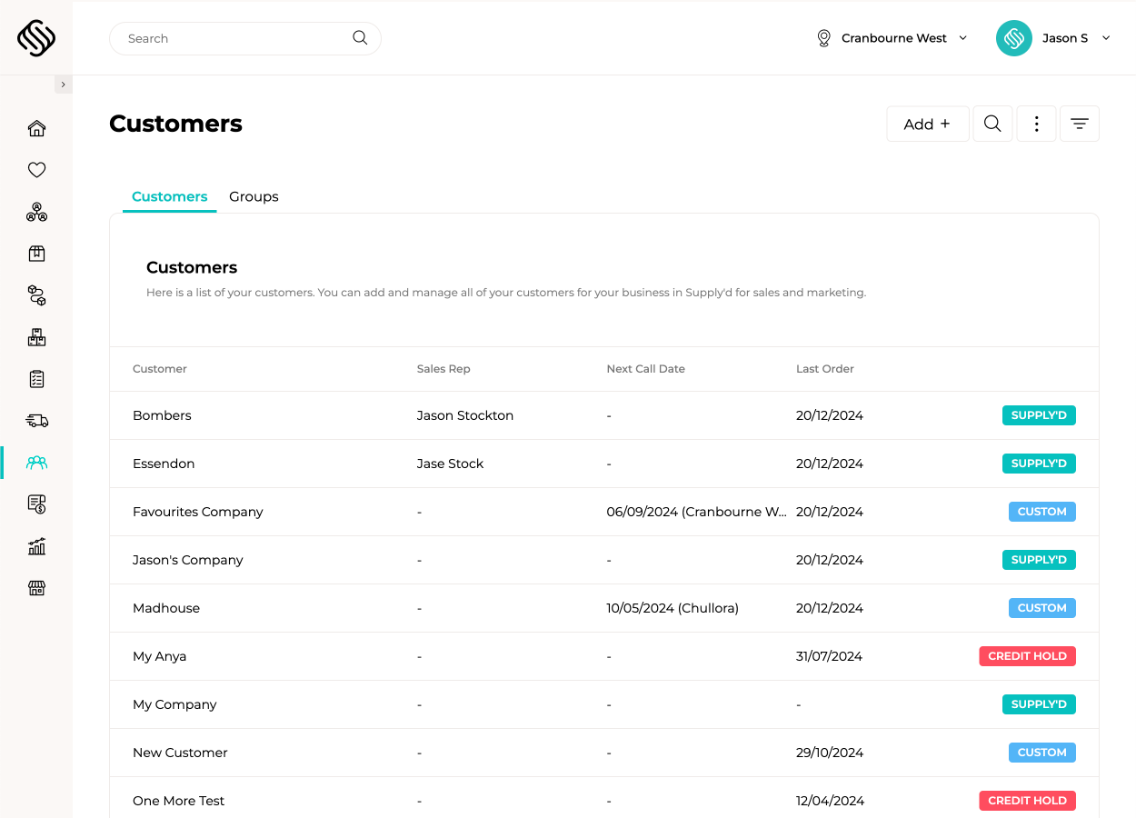 Customer management software & CRM for food businesses
