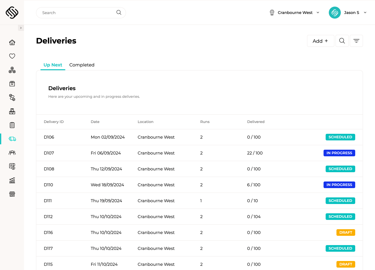 Transport management software for food manufacturers and distributors.