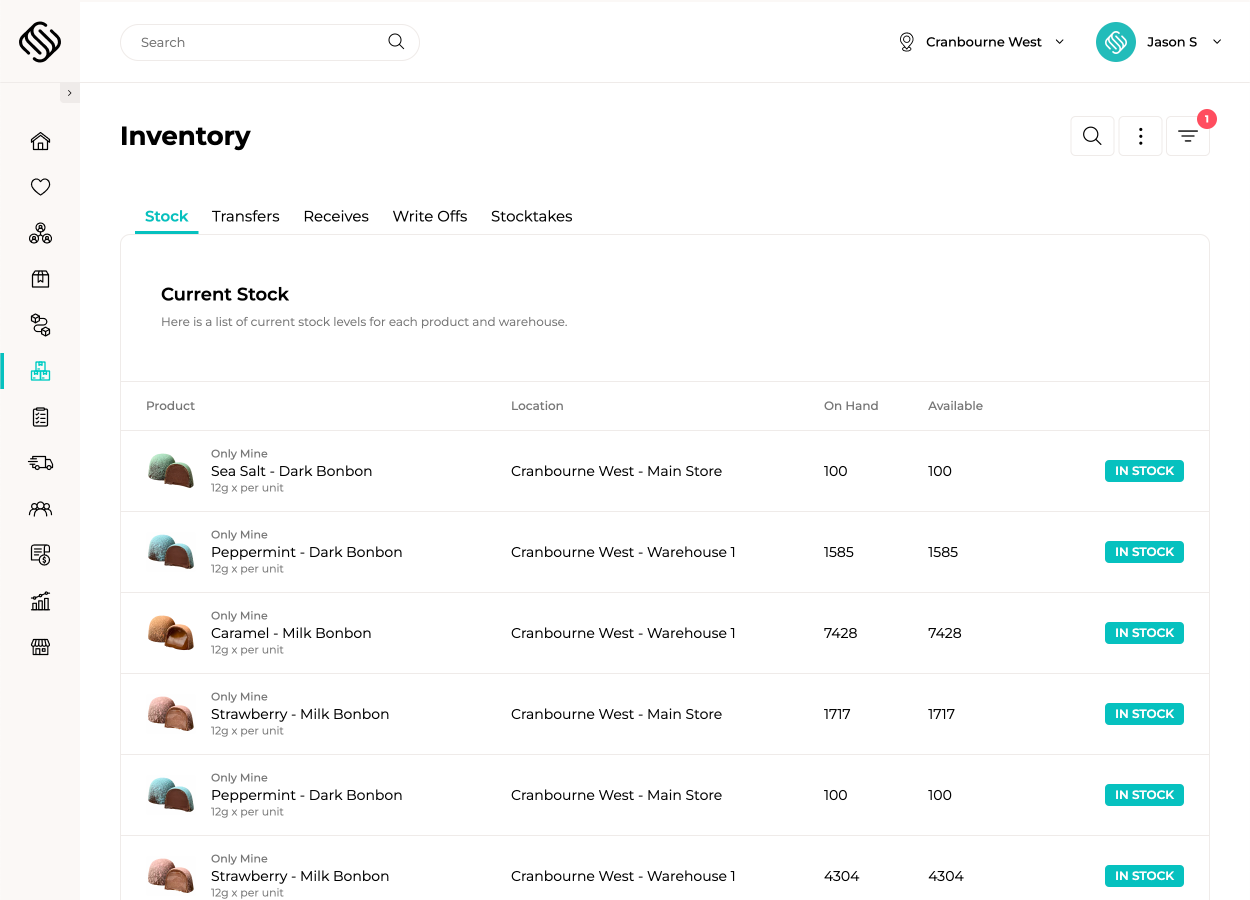 Batch inventory management software